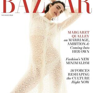 Harper's Bazaar Magazine Cover October 2023 Voices Issue Margaret Qualley